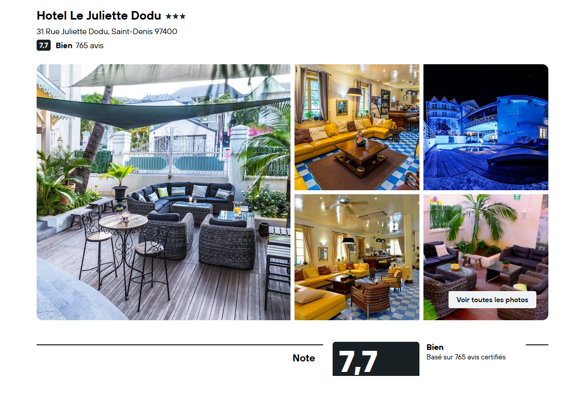 Saint Denis Hotel Le Juliette Dodu